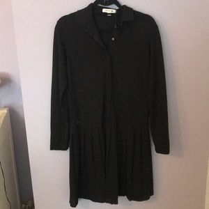 Lacoste black classic tennis dress